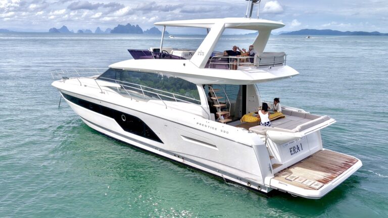Prestige 590 F-Line yacht for sale in Phuket Thailand